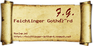 Feichtinger Gothárd névjegykártya